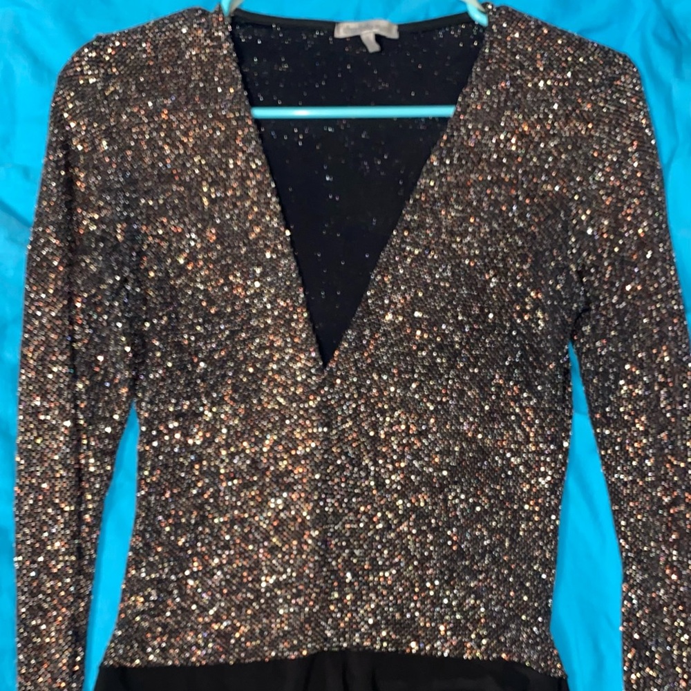 glittery bodysuit